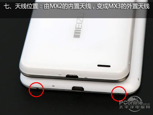 MX3外觀對(duì)比MX2